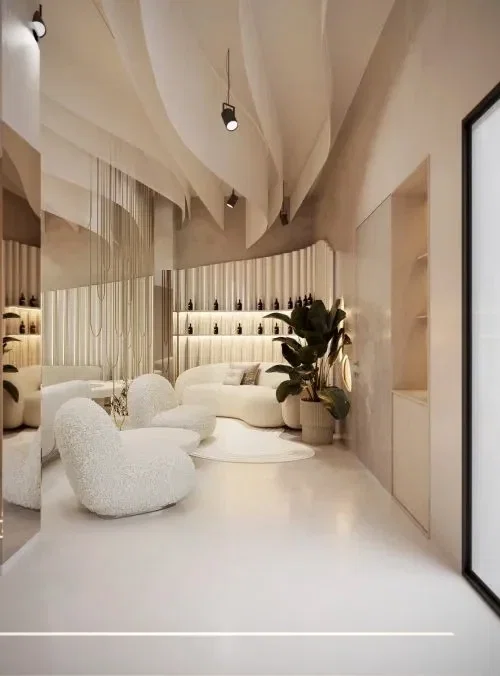 patient lounge area in dental clinic